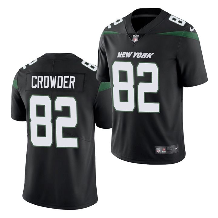 Men New York Jets #82 Jamison Crowder Nike Black Vapor Limited NFL Jersey->new york jets->NFL Jersey